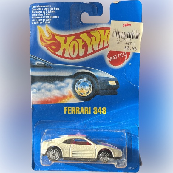 Hot Wheels 0459 Ferrari 348 - Gleam Team White with Fluorescent PINK Detailing - Picture 2 of 4